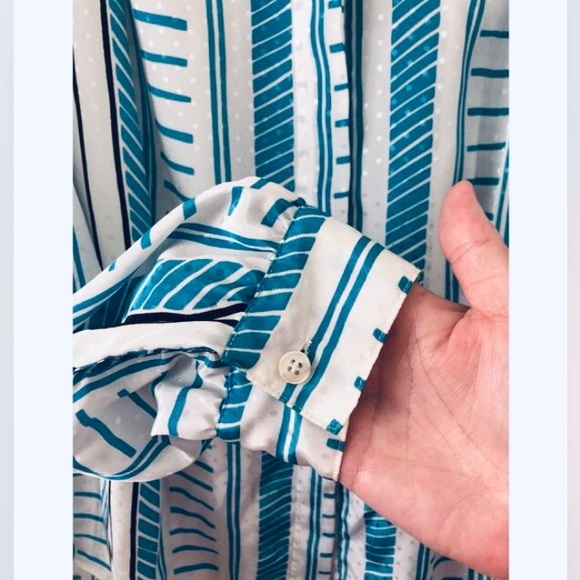 VTG Alfred Dunner Print Button Down Blouse Size 40 (L) - Picture 9 of 15